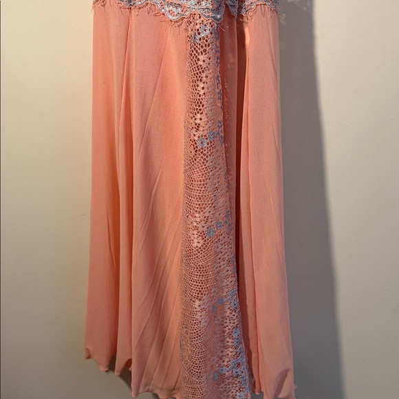 Y2K Pink & Lavender Lace /Floral Appliqué Chemise Lingerie Nightgown Size Large - Picture 17 of 17